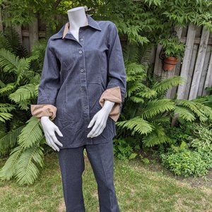 Denim Pant Set  French Brand